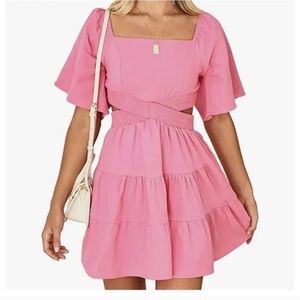 Shy Velvet Cut Out Dress Size Medium